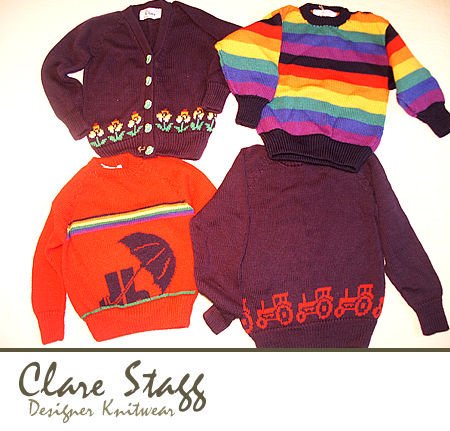 Children’s knitwear by Clare Stagg