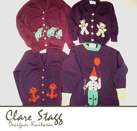 Children’s knitwear by Clare Stagg
